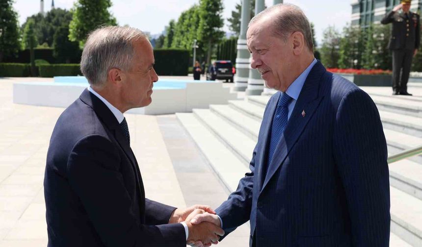 Cumhurbaşkanı Erdoğan, Kanada Başbakanı Mark Carney'i kabul etti