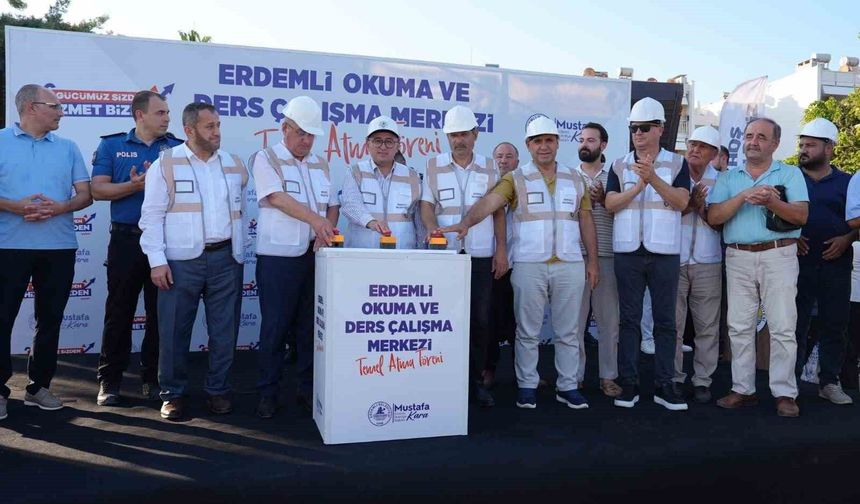 Erdemli Okuma ve Ders Çalışma Merkezi'nin temeli atıldı