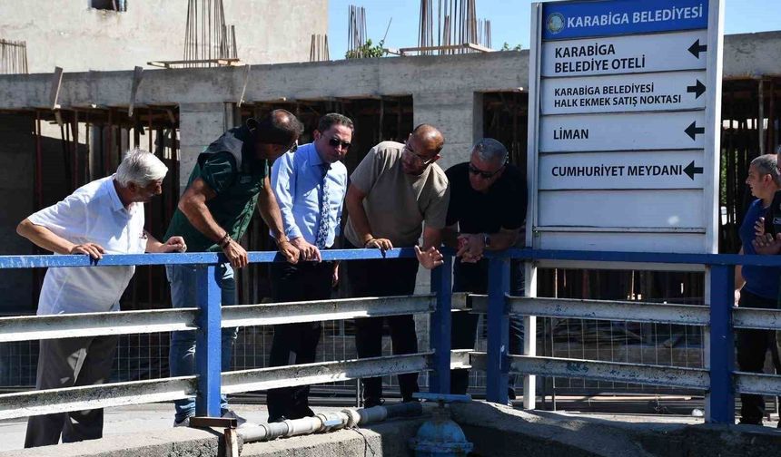 Karabiga'da köprüler yenileniyor