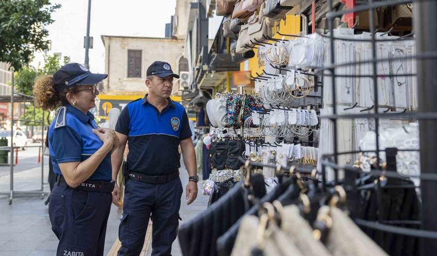 Mersin'de kaldırım işgallerine sıkı denetim