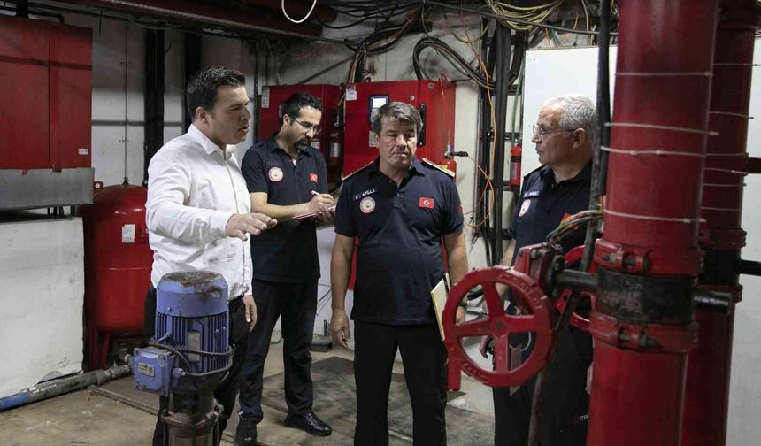 Mersin'de otellerde yangın güvenliği denetimi sürüyor