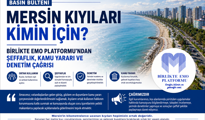 Birlikte EMO Platformu: "Kıyılar Ortak Mirasımızdır"
