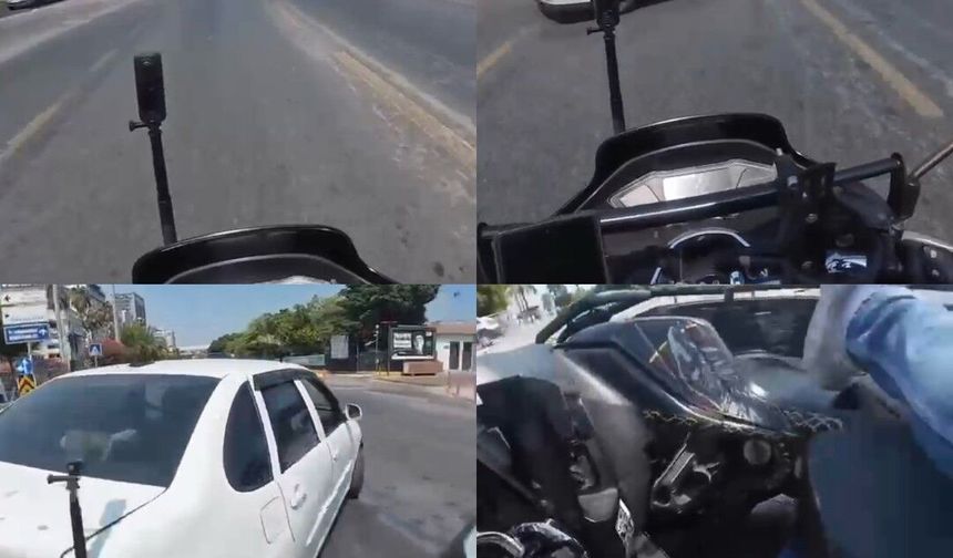 Kaza anları kamerada:Araçlarla çarpışan motosiklet ve elektrikli bisiklet sürücüleri yaralandı