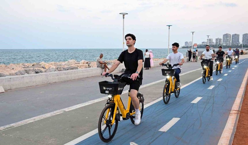 Mersin'de elektrikli bisiklet kullanımı 150 bini aştı