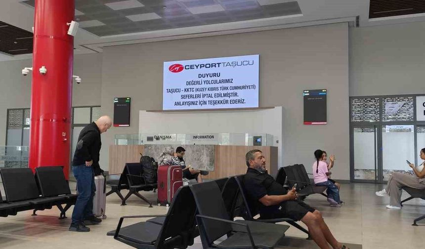 Taşucu Limanı'nda Kıbrıs seferleri iptal edildi