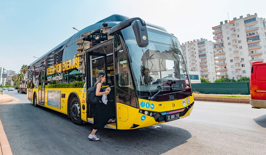 Mersin’de elektrikli otobüs dönemi: Vatandaşlardan tam not