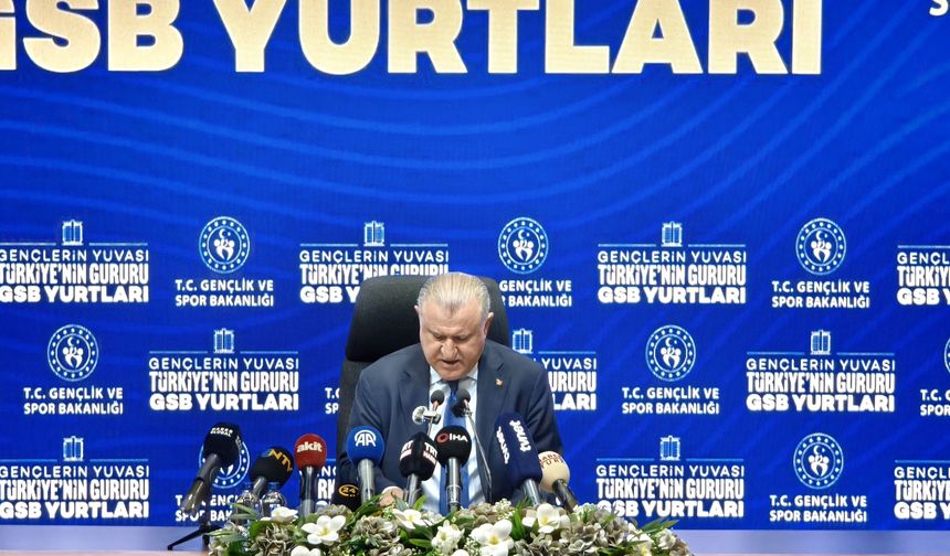 Bakan Bak: "Öğrenci yurtlarına ilk yerleştirmede yüzde 90 ile rekor kırdık"