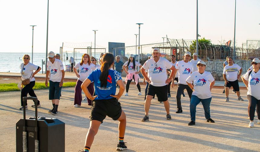 Mersinli muhtarlar sabah sporunda buluştu