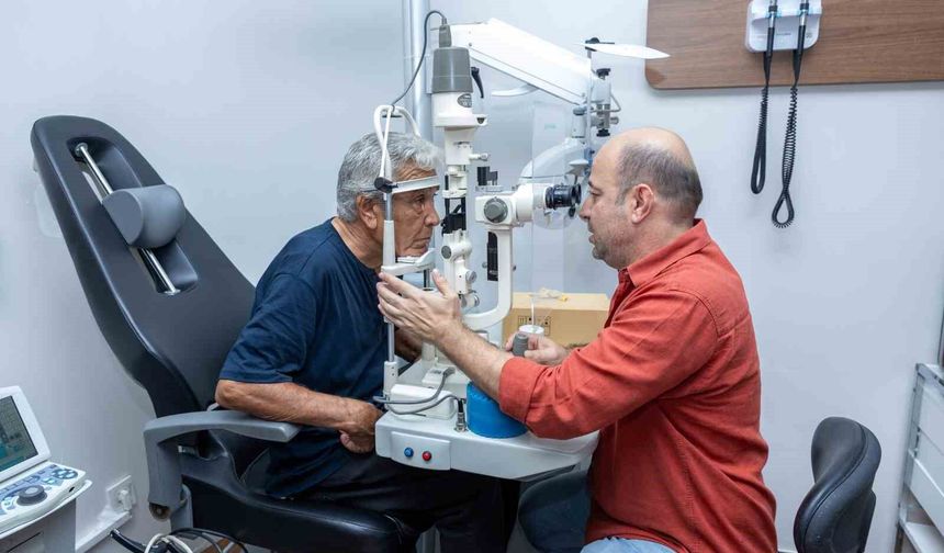 Mersin'de 65 yaş üstü vatandaşlara göz sağlığı desteği
