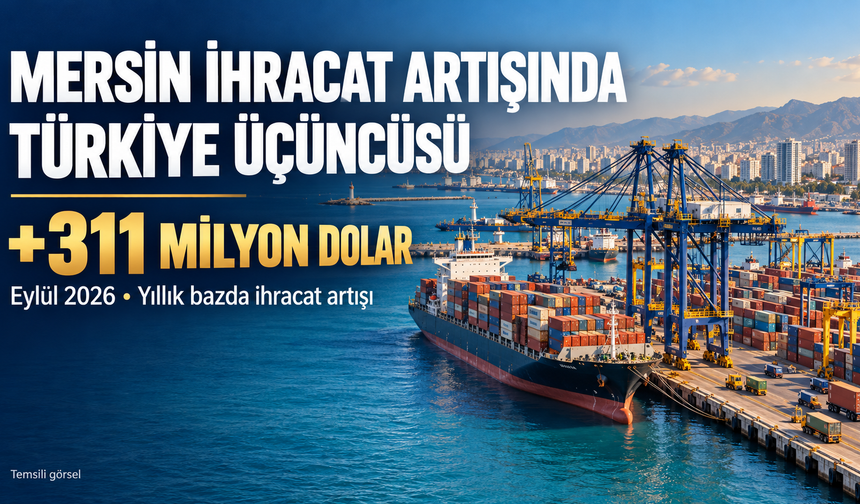 2026’nın ilk 9 Ayında Mersin İhracatı En Çok Artan 3.İl Oldu