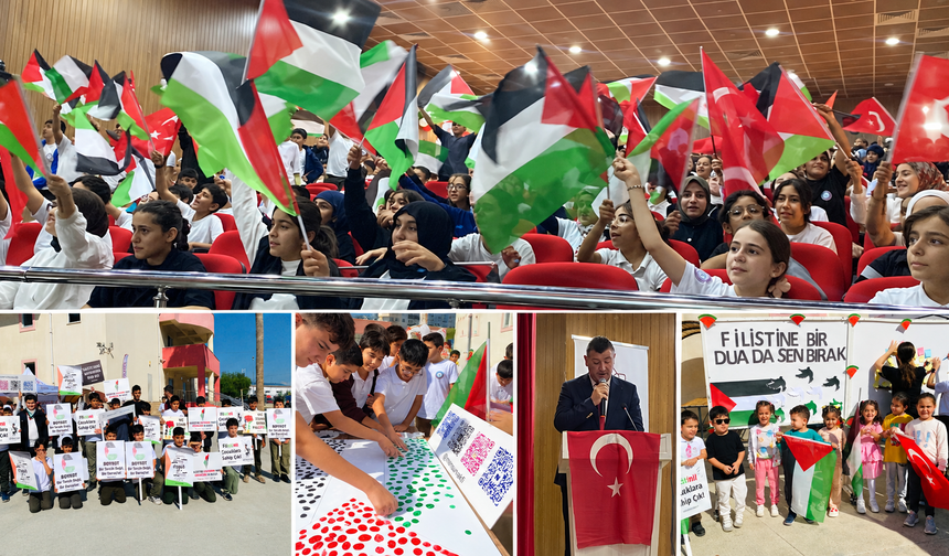 Mersin  AİHL Gazze İçin Tek Yürek Oldu