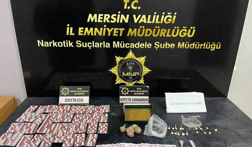 Mersin'de uyuşturucu operasyonunda 2 şüpheli tutuklandı