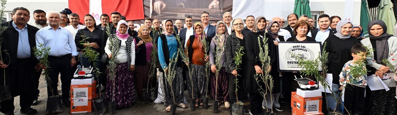 Mersin'de üreticilere hayvan, fidan ve ekipman desteği