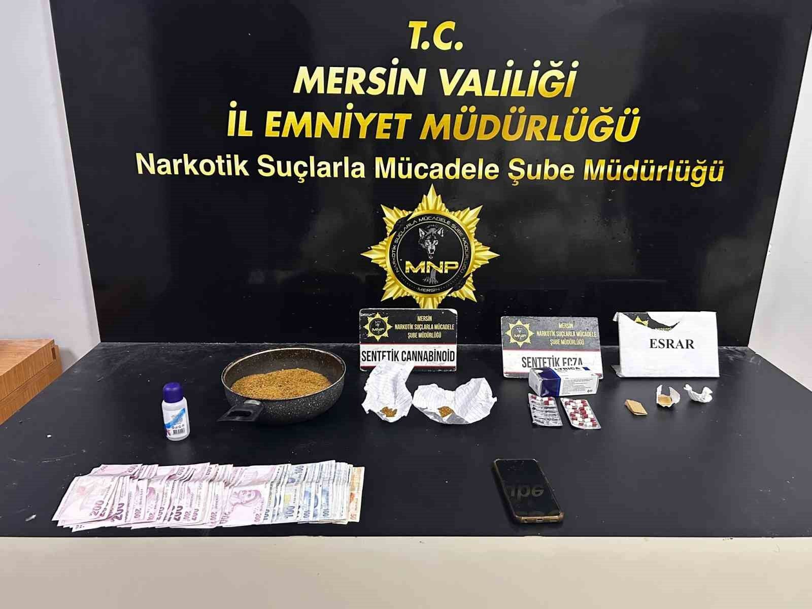 Mersin'de uyuşturucu operasyonunda 1 şüpheli tutuklandı