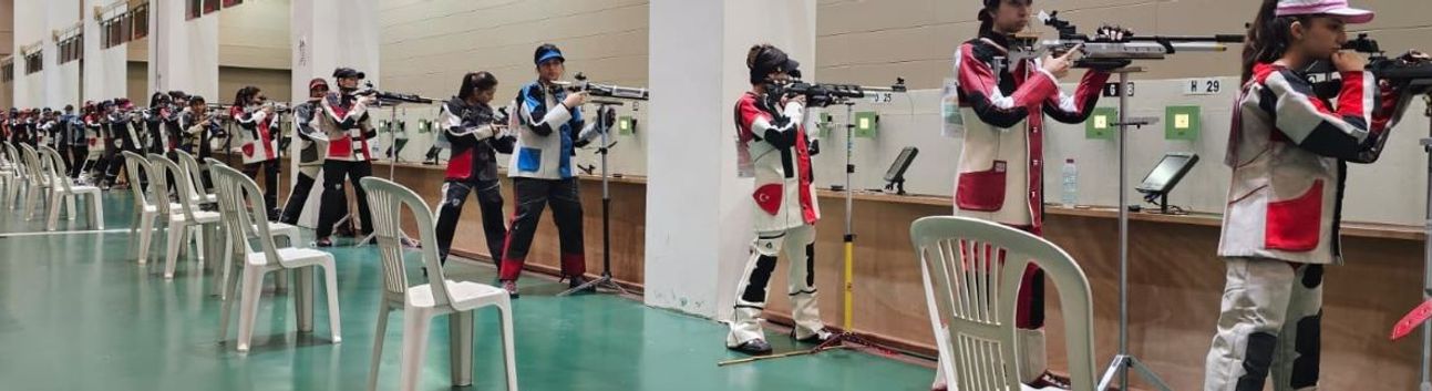 Havalı Silahlar Avrupa Şampiyonası Milli Takım Seçme Yarışmaları Mersin'de sürüyor