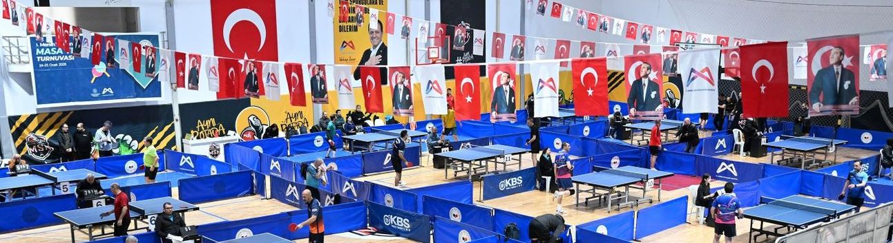 Mersin'de 5. Ulusal Masa Tenisi Veteran Turnuvası tamamlandı