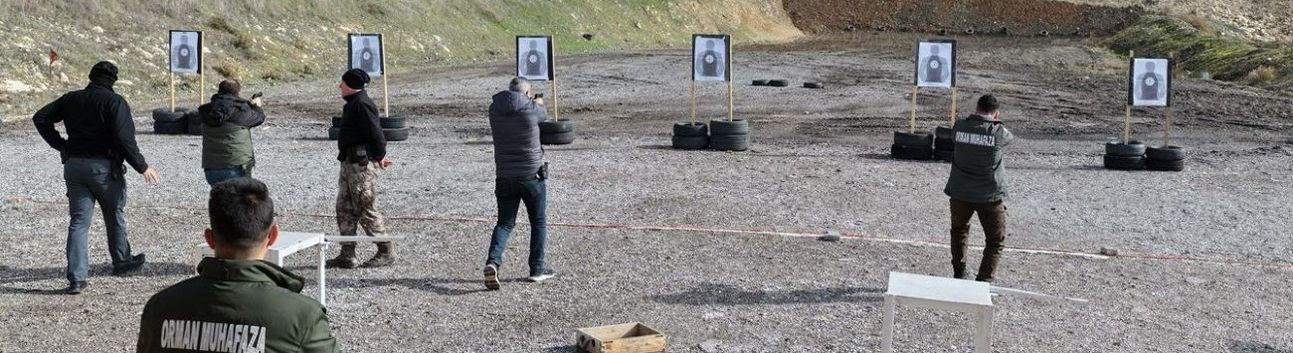 Mersin'de orman muhafaza personeline atış eğitimi