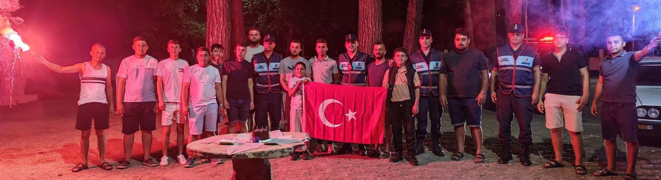 Jandarma ekiplerine kavga ihbarlı sürpriz kutlama